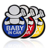 Baby in Car matrica alumínium autó hátsó ablakra szerelve, figyelmeztető biztonsági jelző felirat