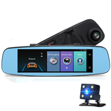 JUNSUN A880 Двойной Объектив GPS FHD 1080P Видеорегистратор Rearview камера Ночное видение