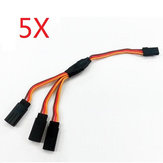 5X 15CM Triple 3-Way Servo Extension Y Cable Wire for Futaba
