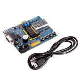 Placa de desenvolvimento C8051F330 C8051F330D Placa de desenvolvimento de sistema Mini C8051F para programação de experimento MicroController com cabo USB