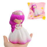 Свадебное Принцесса Squishy 15 * 10 * 7 см Медленный рост с подарком коллекции упаковки Soft Игрушка