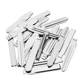 24 piezas de metal en blanco sin cortar Flip Control remoto cuchilla clave cerradura selecciones herramientas
