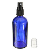 Frasco vazio azul do recipiente do líquido do armazenamento da aromaterapia da garrafa do pulverizador do vidro de 100ml Óleo 