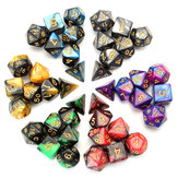 ECUBEE Lot de 42 dés polyédriques double couleur pour jeu de rôle Pliaying Set de dés avec sac 