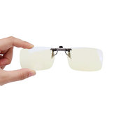 TS Clip-On Sonnenbrillen mit Augenschutz gegen blaues Licht, 110-Grad-Drehung für Computer- und Telefonnutzung