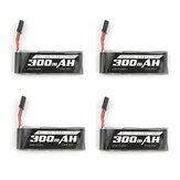 4 PCS Emax Nanohawk Spare Part 1S 4.35HV 300mAh 80C Lipo Battery GNB27 Plug Connector for Tiny Whoop RC FPV Racing Drone