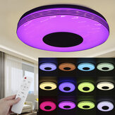 Lámpara de techo LED de 36CM con Bluetooth, WiFi, altavoz de música, iluminación RGB y control remoto a través de la aplicación, regulable