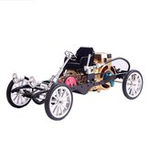 Teching Auto Modell mit Einzylindermotor, Aluminiumlegierungsmodell, Geschenk und Sammlerstück Spielzeug