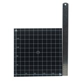 220*220mm Zwarte Vierkante Scub Oppervlak Hete Bed Platform Sticker Vel Met 1:1 Coördinaat Voor 3D-printer