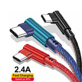 Bakeey 2.4A Type C Geflochtenes Micro-USB-Denim-Datenkabel für Mi8 Mi9 HUAWEI P30 Pocophone S9 S10 S10+