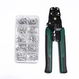320PCS Crimp Terminal and Pliers Set 10 in 1 U Shaped O Shaped Cold Pressed Terminal Set Wire Connector Splicing Terminal Kit