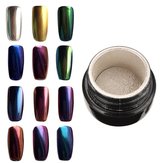 10 kolorów do wyboru Magic Mirror Chrome Effect Metaliczny dodatek pigmentu w proszku Nail Art