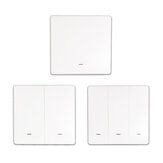 eWelink 1/2/3 Gang WIFI Smart Mechanical Switch Touch Panel Wall Light Switch APP Remote Control Switch Single Live Wire No Neutral Line Switch Support 433Mhz Remote Control