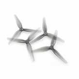 2 Pairs HQprop Durable Prop T4X2X3 4020 4 Inch 3-Blade Propeller Grey (2CW+2CCW) Poly Carbonate for FPV Racing RC Drone