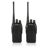 2Pcs / conjunto Walkie Talkie Baofeng BF-888S Estação de rádio portátil BF888s 5W 16CH UHF 400-470MHz BF 888S rádio bidirecional