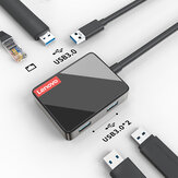 Lenovo LP0803 multifunkcionális USB - USB 3.0 / 2 * USB 2.0 / RJ45 Ethernet hálózati port Nagysebességű hub dokkolóállomás adapter MacBook Pro számára