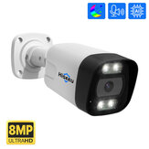 Hiseeu HB718-PA 4K 8MP POE IP Κάμερα Έξυπνη νυχτερινή όραση P2P Ανίχνευση κίνησης Διπλής κατεύθυνσης ήχος H.265 Αδιάβροχη Κάμερα ασφαλείας CCTV για οικιακή χρήση