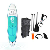 JSYACHT Tavola da paddle surf gonfiabile da 9,5 piedi, portatile, con borsa, pompa, pinna e catena di sicurezza.
