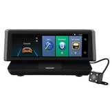 8 дюймов 4G Сенсорный WIFI-рекордер Dual Объектив Авто Видеорегистратор Video Auto Dash Cam GPS Задняя камера
