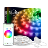 Faixa de luz LED inteligente Gosund Smart Light Wifi RGB com cores mutáveis, regulável, sincronização de música, controle remoto e por voz, compatível com Alexa e Google Home