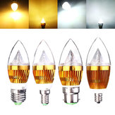 Dimmbarer 3W LED-Kerzenlicht-Birne E12 E14 E27 B22 für Kronleuchter 220V