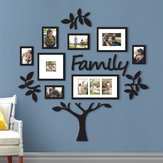 Colagem de molduras de árvore genealógica. Colagem de fotos para parede, decoração de casamento.