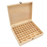 74 Grids Wooden Bottles Box  Container Organizer Storage for Essential Oil Aromatherapy