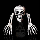 Halloween ijesztő horror csontváz dekoráció fejcsont koponya kéz kültéri beltéri