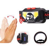 XANES® 826A 800LM Smart Sensor USB-Kopflampe Scheinwerfer Taschenlampe für Camping, Jagd, Radfahren, Fahrrad und Motorrad