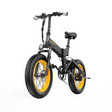 LANKELEISI X3000PLUS 10Ah 48V 1000W Складной мопед Электрический велосипед 20 дюймов 46 км / ч Макс.нагрузка 200 кг