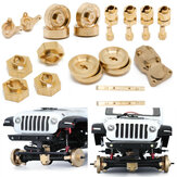 Upgraded Brass Steering Wheel Counterweight Hex Adapter Strip Parts for Axial SCX24 90081 RC Car Vehicles Spares