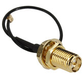 DANIU 10cm PCI U.FL / IPX naar RP-SMA Female Jack Pigtail-kabel