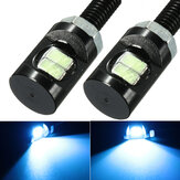 Luz de placa de matrícula LED de 12V DC en forma de tornillo de águila para motocicleta y coche, azul
