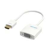 Vention HDMI to VGA Converter White 0.15m Cable Length 3.5mm Audio Cable