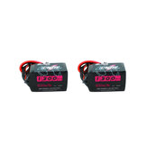 2Pcs CNHL Black Series 1300mAh 22.2V 6S 100C Lipo Battery XT60 Plug para RC Drone FPV Racing