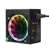 800W PC Power Supply RGB LED 12CM Silent Cooling Fan ATX 12V 24Pin PC Desktop Computer Power Supply PCI SATA  for AMD Intel