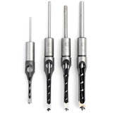 4pcs 1/4 to 1/2 Inch HSS Square Hole Saw Mortising Chisel Twist Auger Drill Bits