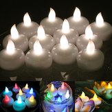 12 штук беспламенных светодиодных свечей на столе, работающих от батареи, водонепроницаемых, свадебных, декоративных