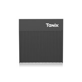 ТВ-приставка Tanix X4 с процессором Amlogic S905X4, 4 ГБ оперативной памяти DDR и 32 ГБ встроенной памяти eMMC, поддержка bluetooth 4.0 и 5G WiFi, работает на операционной системе Андроид 11, поддерживает 4K HDR, видео декодирование AV1 H.265 VP9 4K@30fps, OTT Box.