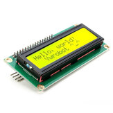 Modulo display LCD IIC/I2C 1602 con retroilluminazione giallo verde Geekcreit per Arduino - prodotti compatibili con schede Arduino ufficiali