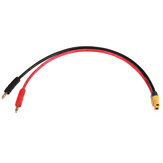 30cm RJXHOBBY 12AWG XT60 Female Connector to 4mm Banana Plug Battery Charger Cable