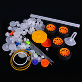 78pcs Plastic Motor Gear Kit DIY Gear Assortment Accessories Set With Various Gear And Axle Belt Bus