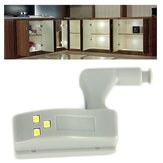 1X 3X 5X 10X LUSTREON Battery Powered Hinge LED Night Light For Kitchen Bedroom Cabinet Cupboard Closet