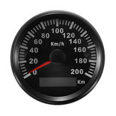 85 مم مقياس سرعة GPS الفولاذ المقاوم للصدأ 200 كم / ساعة مقاوم للماء عدادات رقمية سيارة دراجة نارية