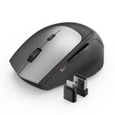 Mysz bezprzewodowa BlitzWolf® BW-MO2 2,4 GHz z podwójnym odbiornikiem USB i Type-C Mysz 2400 DPI do komputera stacjonarnego Laptop PC