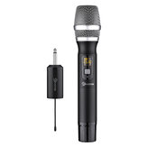 UHF 25 κανάλι ασύρματο φορητό μικρόφωνο μικροφώνου Σύστημα οικιακού KTV Karaoke Speech Mic Receiver