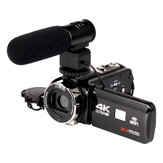 4K WiFi Ultra HD 1080P 16X ZOOM Cámara de video digital DV Videocámara con lente y micrófono
