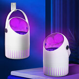 Lâmpada elétrica assassina de mosquitos alimentada por USB com LED, lâmpada assassina de mosquitos fotocatalítica silenciosa, repelente de moscas e mosquitos