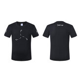 Maglietta nera in cotone HQProp da uomo L/XL/XXL colletto rotondo estiva per corse di droni RC FPV