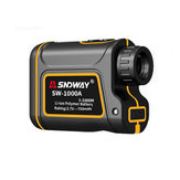 SNDWAY SW-1000A Télémètre de Distance de 1000/1500m Étanche Rechargeable USB pour la Chasse Télescope de Repérage Compact